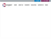 Tablet Screenshot of canterburyokc.com